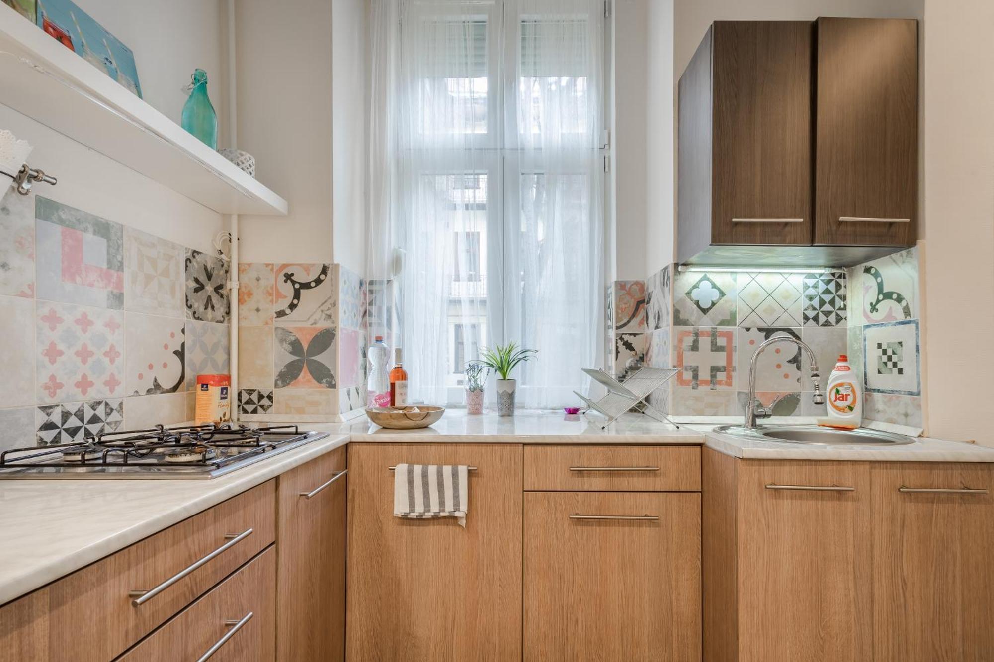 Bpr Stylish Mosaic Home With Terrace Boedapest Buitenkant foto
